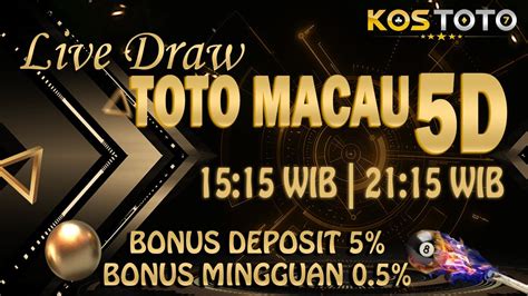 Live Draw Macau 5D Tercepat .